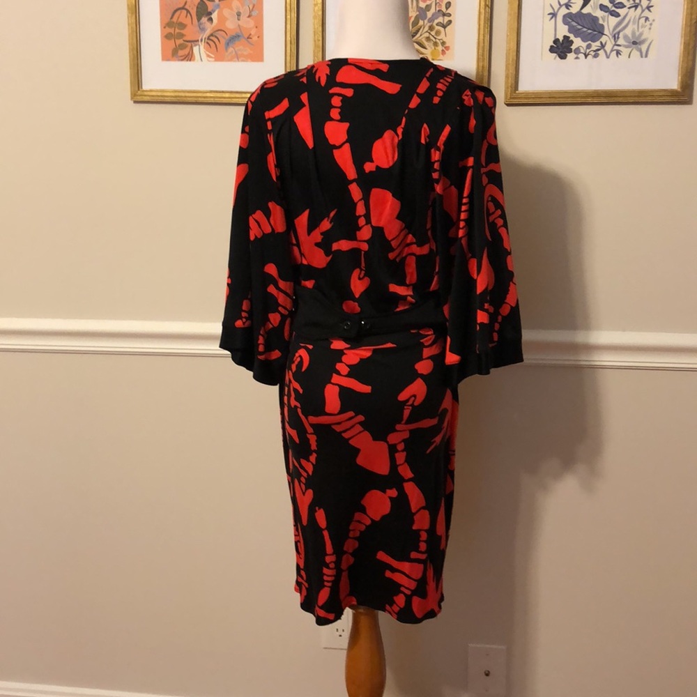 Mara Hoffman black & red mini dress Sz Small - Picture 3 of 6